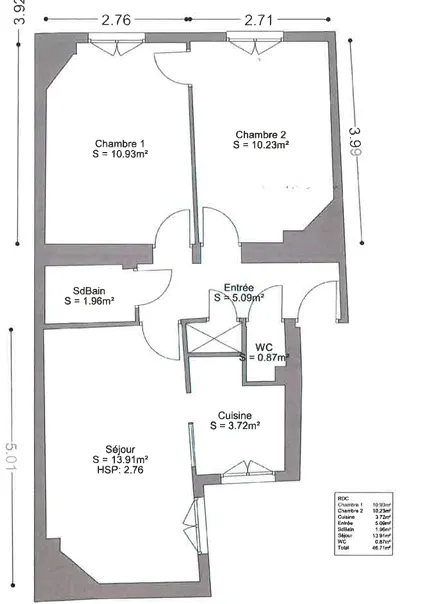 Hipercentro de Vincennes - Apartamento de 3 Habitaciones de 46,71 m² — foto 4
